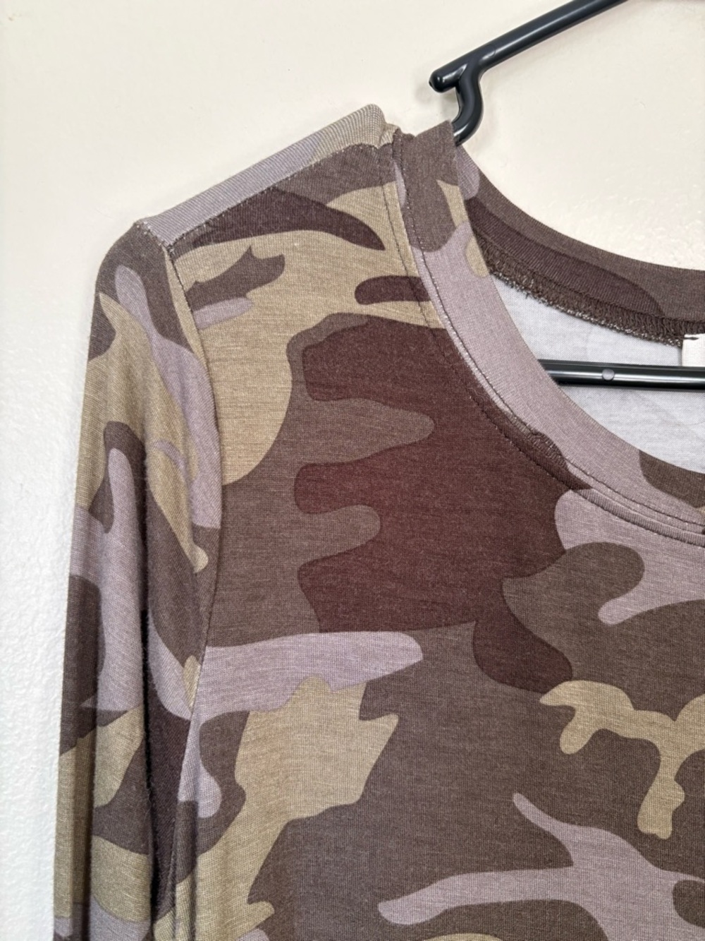 Zenana Outfitters Camo Tunic Mini Dress Size Small - Picture 3 of 11